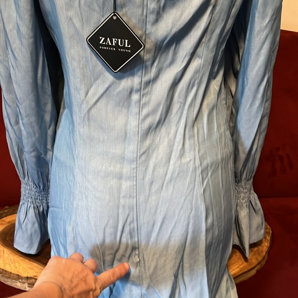 Drawstring Ruched Bodycon Mini Dress - Picture 6 of 9